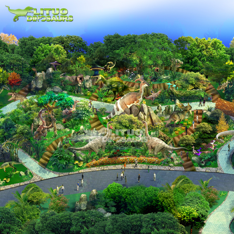 恐龍博物館 恐龍主題公園商場景區景觀工程包裝設計設計與制.