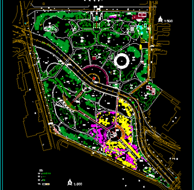 某大型植物觀賞公園規劃設計圖免費下載 - 景觀規劃設計 - 土木工程網