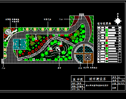 花園小區(qū)景觀設(shè)計施工圖紙免費下載 園林綠化及施工