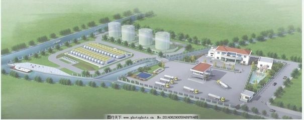 石化工廠鳥瞰圖